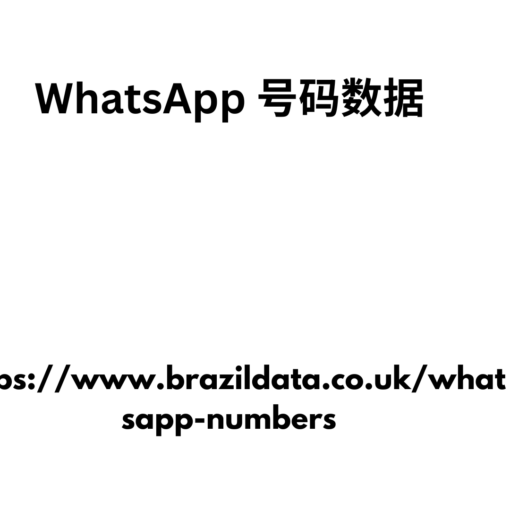 WhatsApp 号码数据