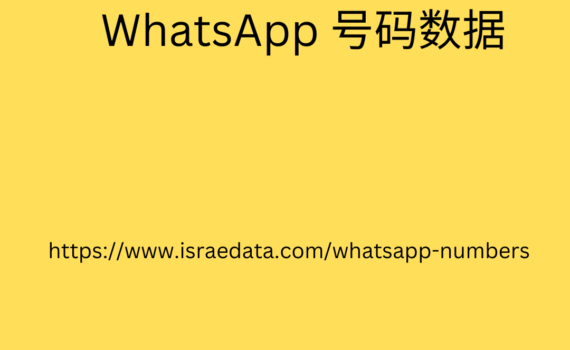 WhatsApp 号码数据