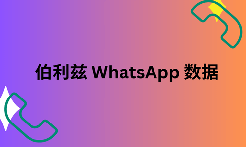 伯利兹 WhatsApp 数据